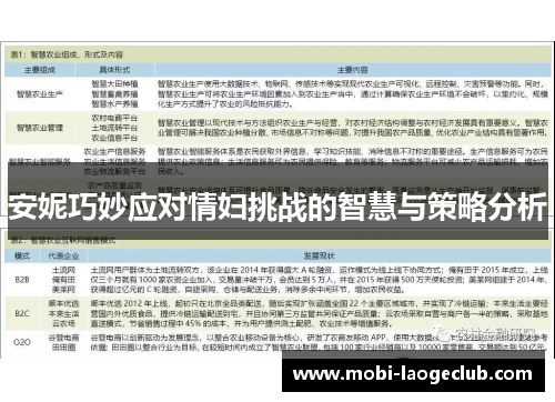 安妮巧妙应对情妇挑战的智慧与策略分析